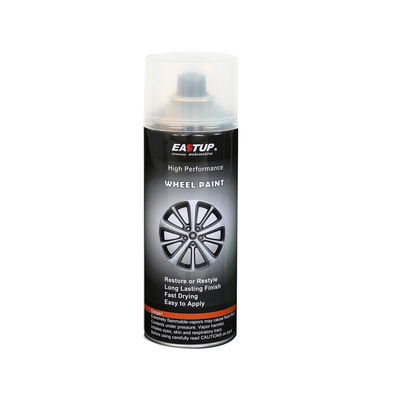 EASTUP Premium Clear Acrylic Enamel Wheel Paint - Brilliant Finish, High Durability, Fade-resistant, Quick Drying Rim Coating Spray Paint. - Image 1